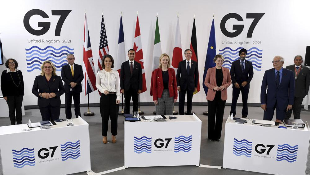 G7擬對俄國實施經濟和金融制裁。AP資料圖片