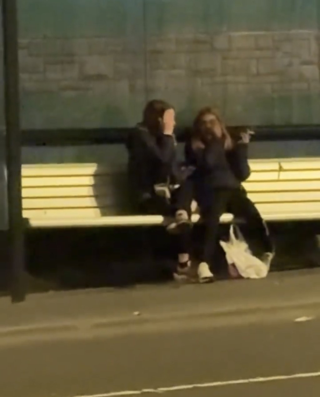 涉事的两名澳洲少女。抖音@小鲸鱼不吃鱼