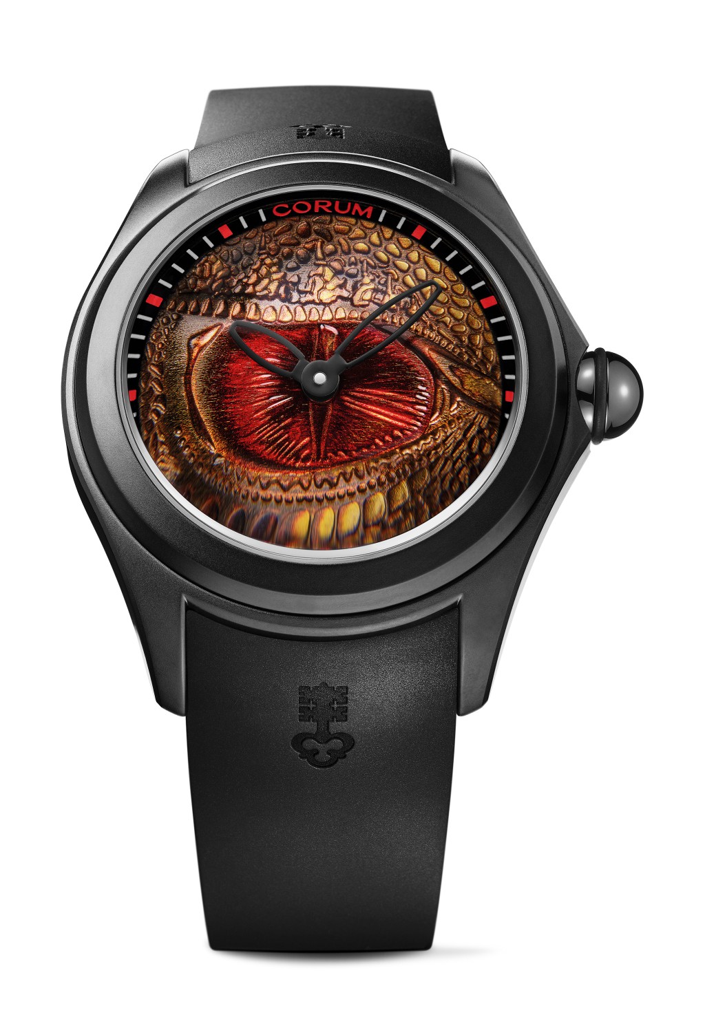 Dragon Eye的設計則極為大膽，錶盤運用特殊金屬鑄造技術，配合人手彩繪製作龍的眼睛。