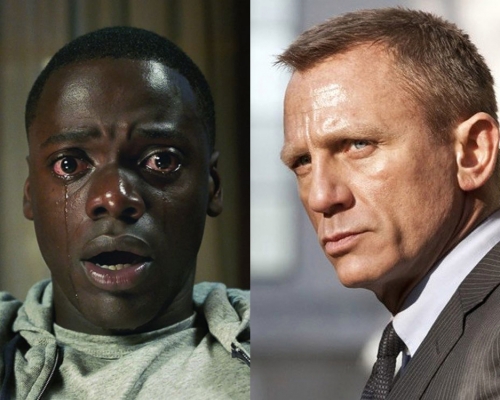 英國男星Daniel Kaluuya(左)有望接丹尼爾格力(Daniel Craig)棒,成為下一任占士邦。