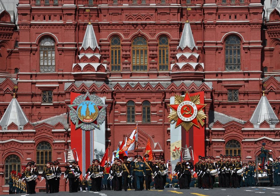 莫斯科紅場舉行衞國戰爭勝利77周年閱兵。路透社圖片