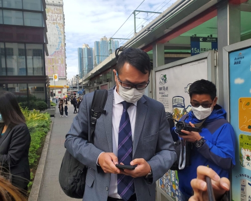 證人警員林泰金。劉安琪攝