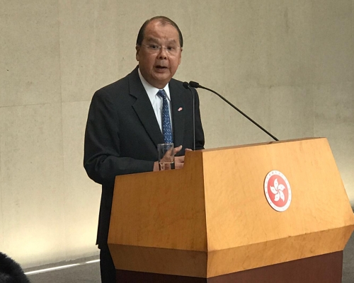 署理行政長官張建宗。