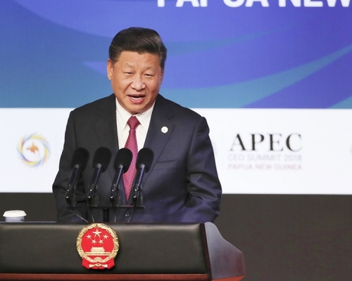 習近平宣布明年四月辦一帶一路高峰論壇。AP