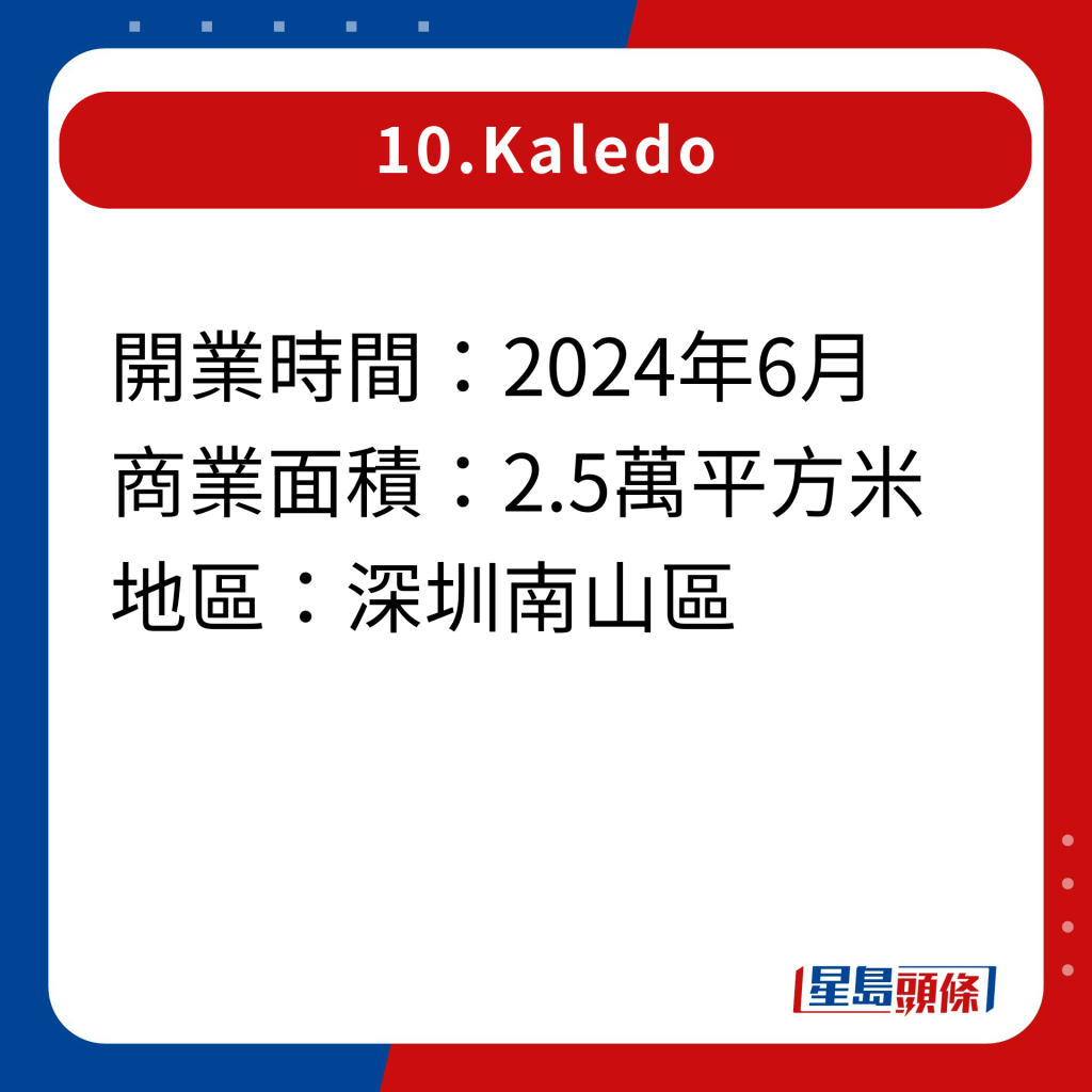 2024年深圳20家即将开幕新商场｜10.Kaledo