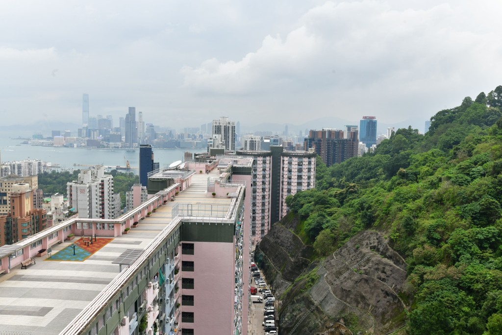 單位可眺望維港海景,並近望附近山景及樓景。