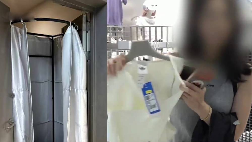 南京Adidas女客片訴脫剩內衣遭店員掀簾走光，內媒揭臨時試身室霸佔走火通道。