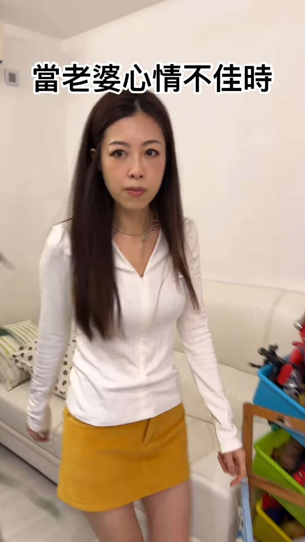 周吉佩昨日在IG分享老婆心情不佳時的慰妻方法。