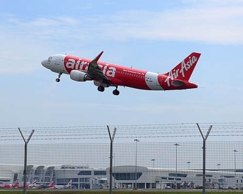 亞洲航空客機。AP圖片
