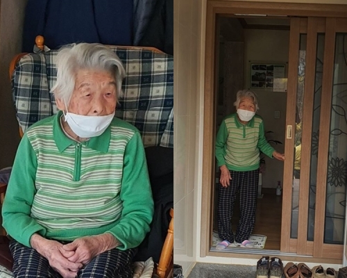 黃婆婆健康出院。網圖