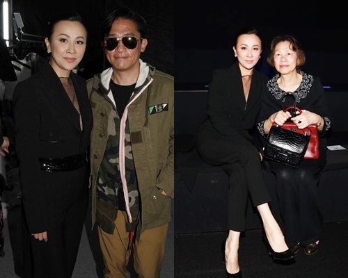 嘉玲姐的自家品牌在上海开时装骚，家人、圈中名人撑场。