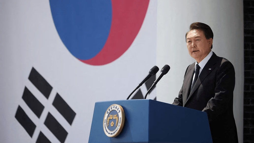尹錫悅質疑中駐韓大使有否相互尊重態度。AP