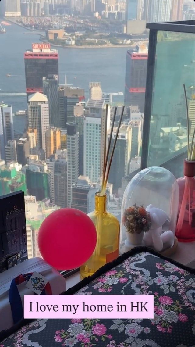 孟瑤在IG的限時動態分享自己的奢華生活。