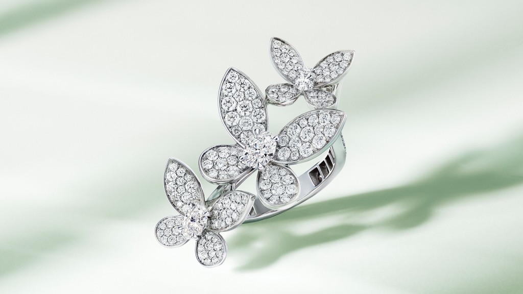 Graff繾綣蝴蝶鑽石指環。($170,000) Graff繾綣蝴蝶鑽石指環。($170,000)