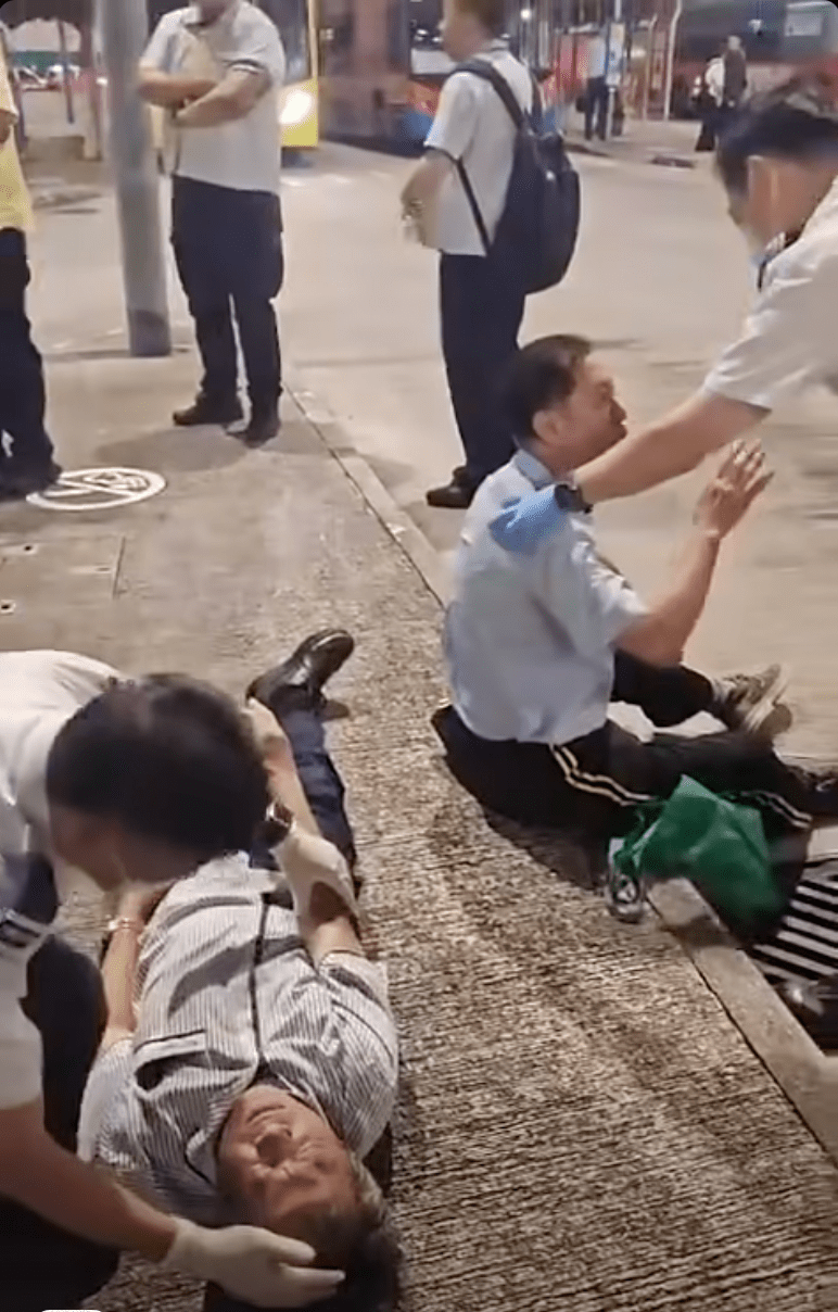 救援人員到場檢查二人傷勢。FB@車CAM L群組