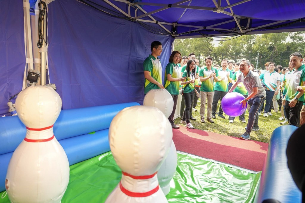 現場設有國家安全教育展覽及互動攤位遊戲。林定國fb