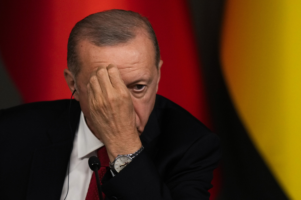 土耳其總統埃爾多安。美聯社