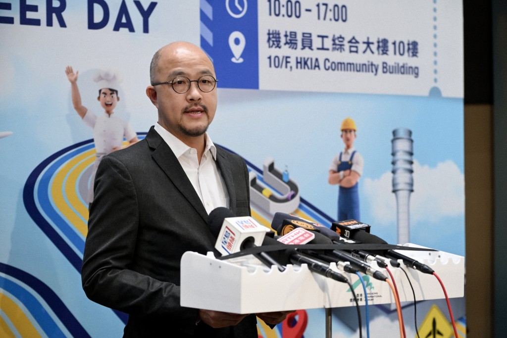 香港機場管理局機場服務總監楊達榮。劉駿軒攝