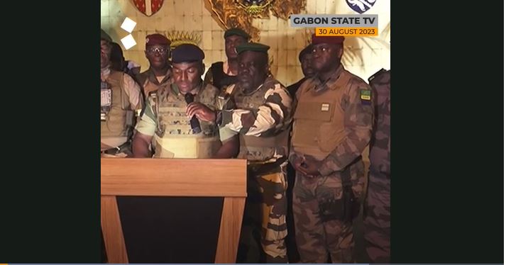 加蓬軍人在電視台發聲明稱推翻大選結果接管國家。