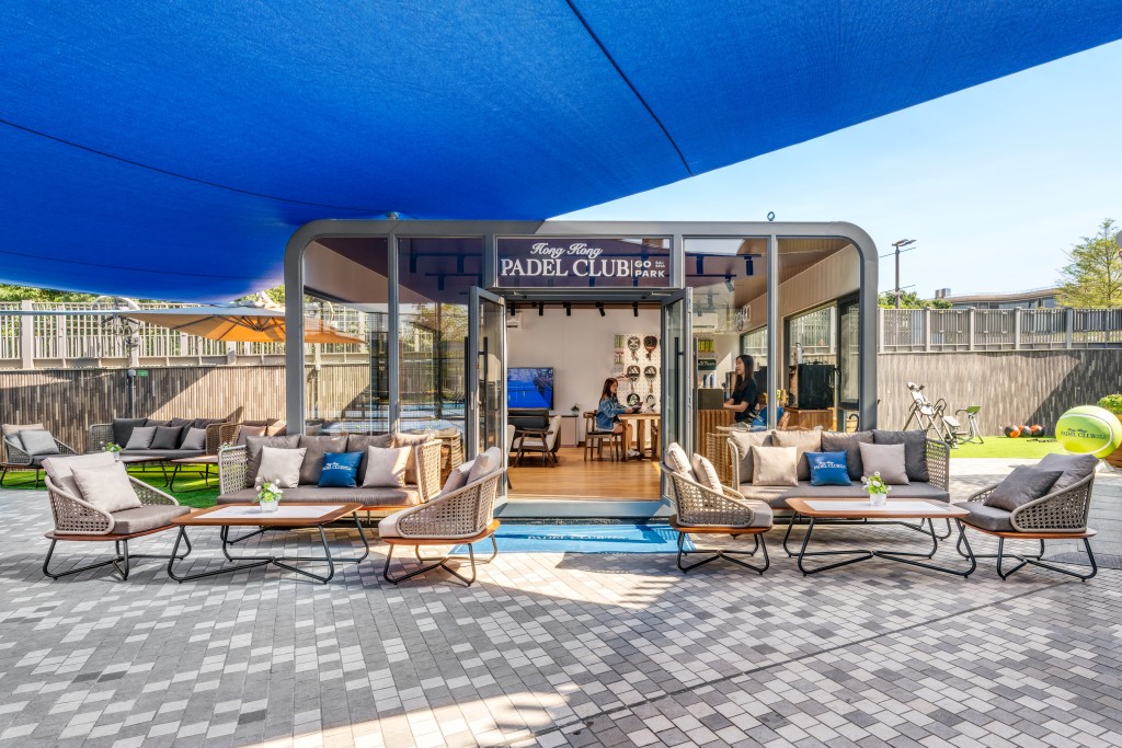 郭基煇特別於GO PARK內設置Hong Kong Padel Club，讓用戶有交流和休息的地方。
