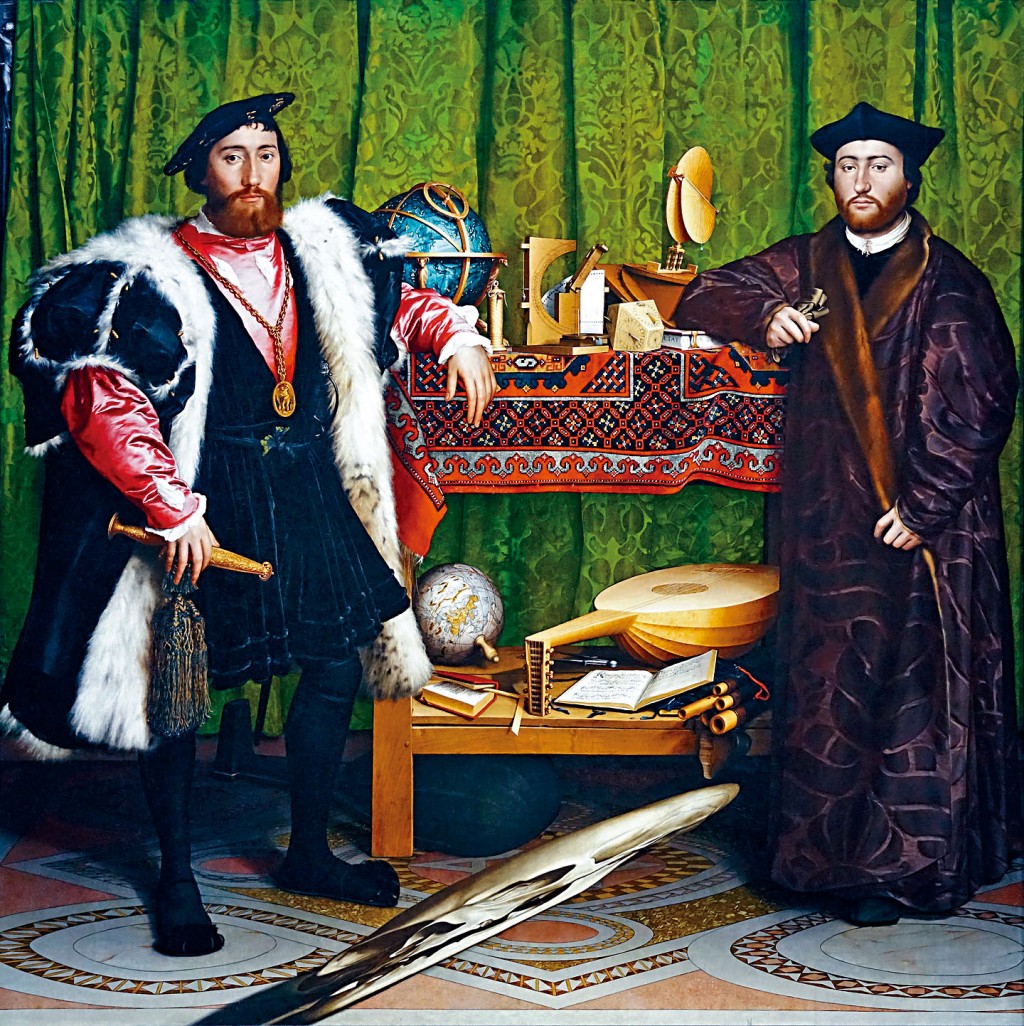 小霍爾拜因名作 《使節》。