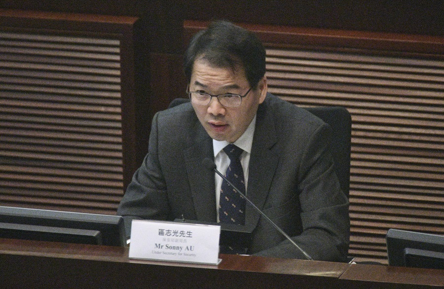 保安局副局長區志光。
