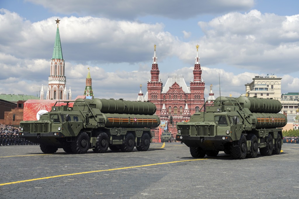 俄羅斯S-400防空導彈。　美聯社