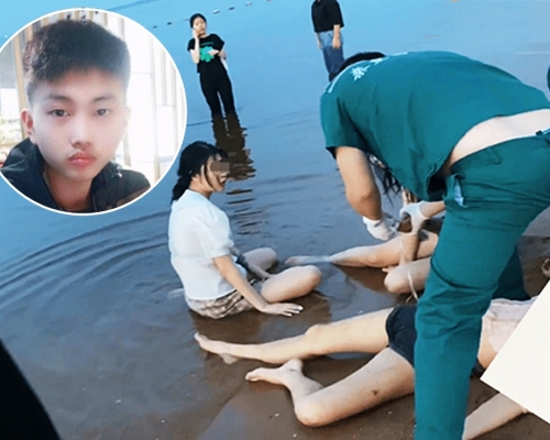 韓興博救出3人後犧牲。網圖