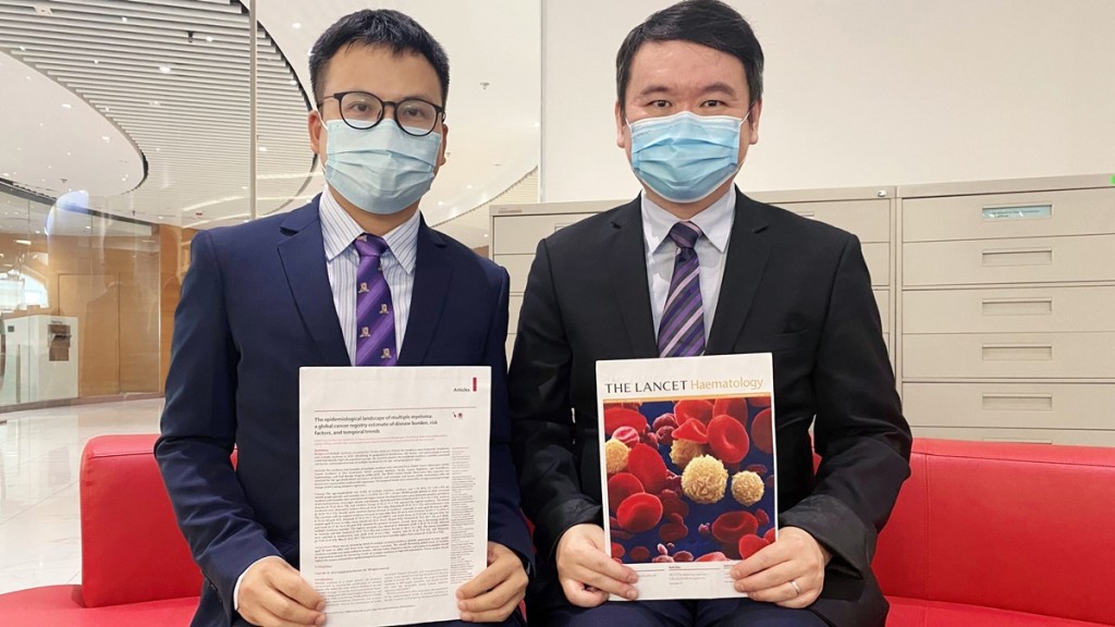 中大醫學院賽馬會公共衞生及基層醫療學院黃至生和黃俊杰。中大圖片