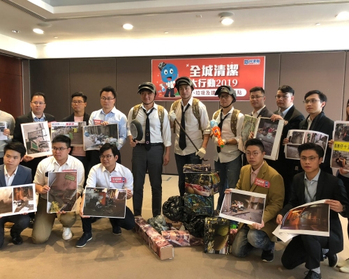 民建聯發起全城清潔大行動2019,共發現141個鼠患、垃圾及建築廢料黑點。