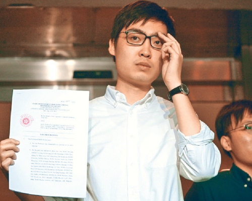 陳浩天因被指支持「港獨」，而被取消出選去年立法會選舉資格。資料圖片
