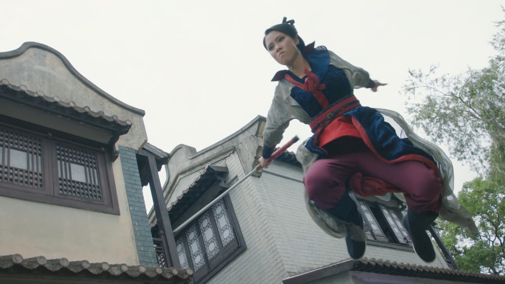 劉穎鏇在劇中挑戰揮劍拍打戲。  ​