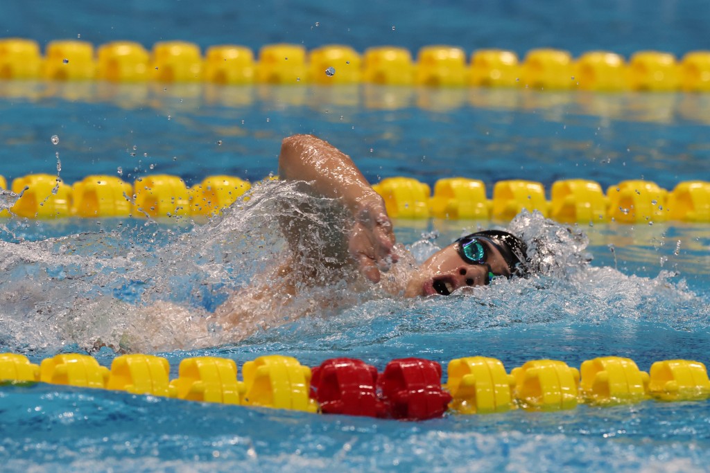 鄧韋樂連續三屆亞殘運奪得S14級200米自由泳金牌。 中國香港殘疾人奧委會圖片