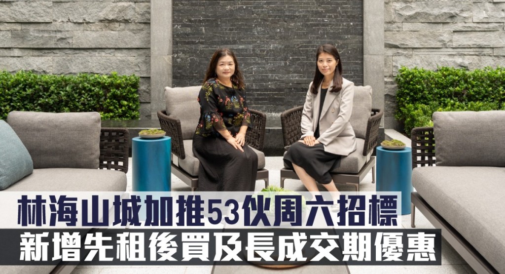林海山城加推53伙周六招標,新增先租後買及長成交期優惠。