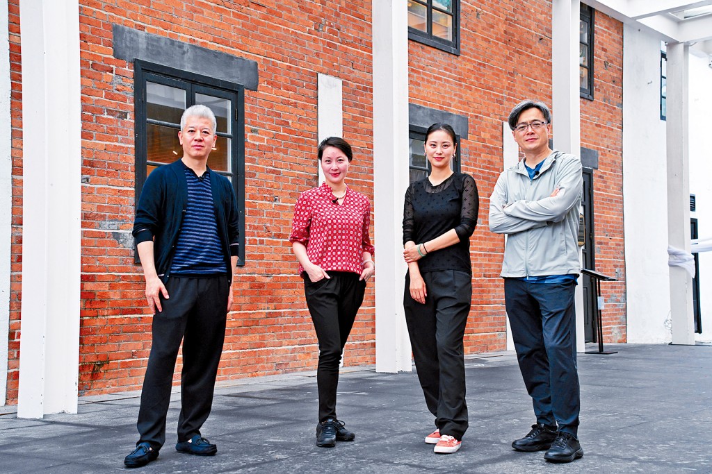 左起王振義、顧衛英、邵天帥及楊帆早前在「北崑講座及大師班」率先與觀眾見面。