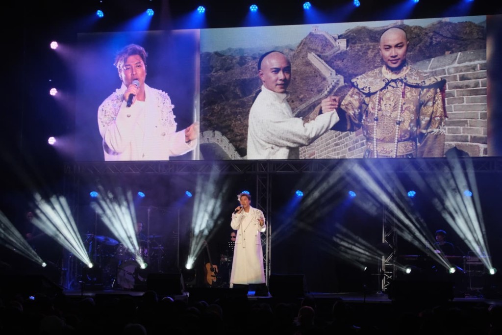 譚耀文與張衛健。 譚耀文與張衛健。