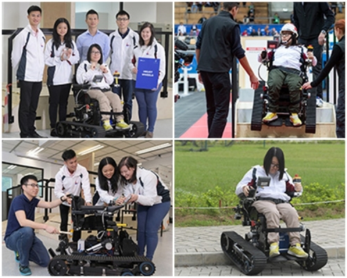 吴楚如认为装置可让残障人士自由进出、逛街，有助结交朋友，增加自信。香港政府新闻网图片