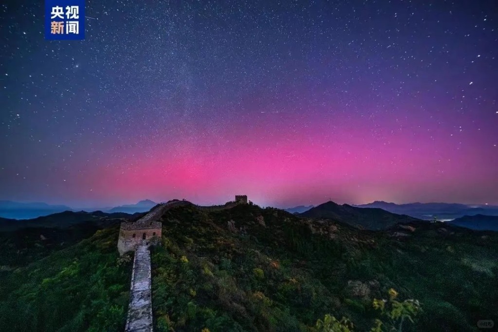 中國北部2日或出現極光。央視資料圖片 中國北部2日或出現極光。央視資料圖片