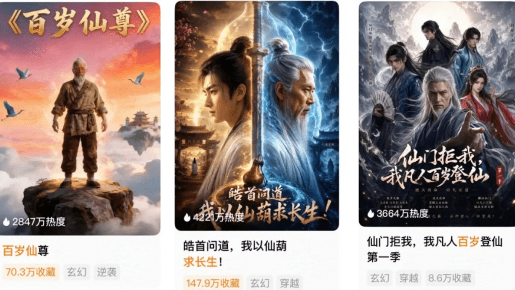 部分AI漫剧题材。