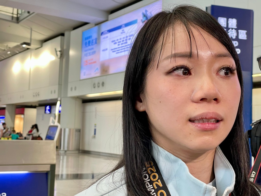 談到大埔五級火災，Grace眼泛淚光。徐嘉華攝