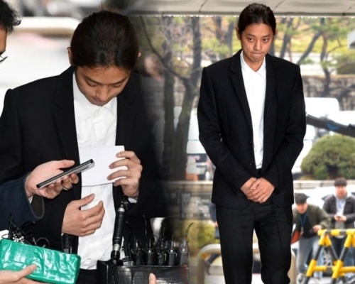 鄭俊英束起頭髮穿上西裝憔悴現身首爾中央地方法院。