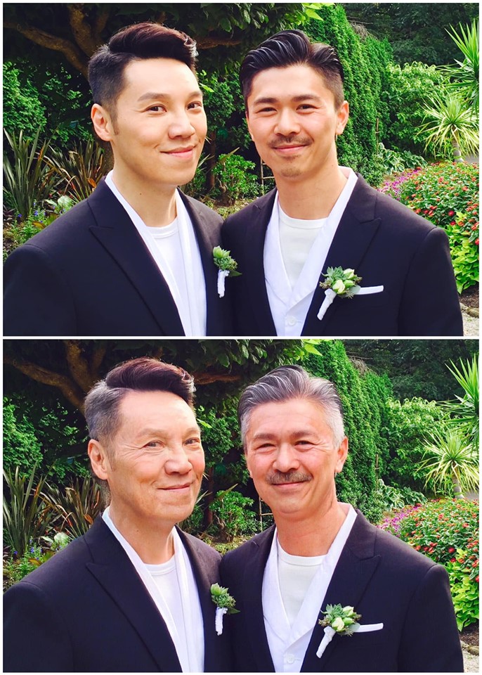 二人大玩变老APP。FB图