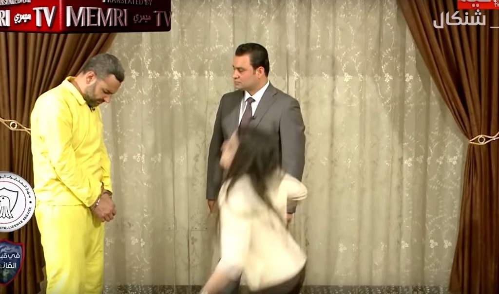 Hameed因為情緒激動而暈倒。影片截圖