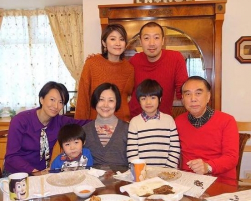 原告為陳慧琳奶奶沈靜(前排左三)入稟控告女兒劉建芝(左一)。 微博圖