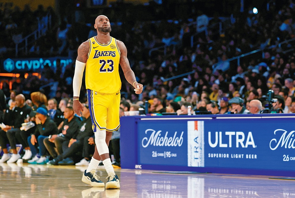 勒邦占士明星賽正選地位不保。