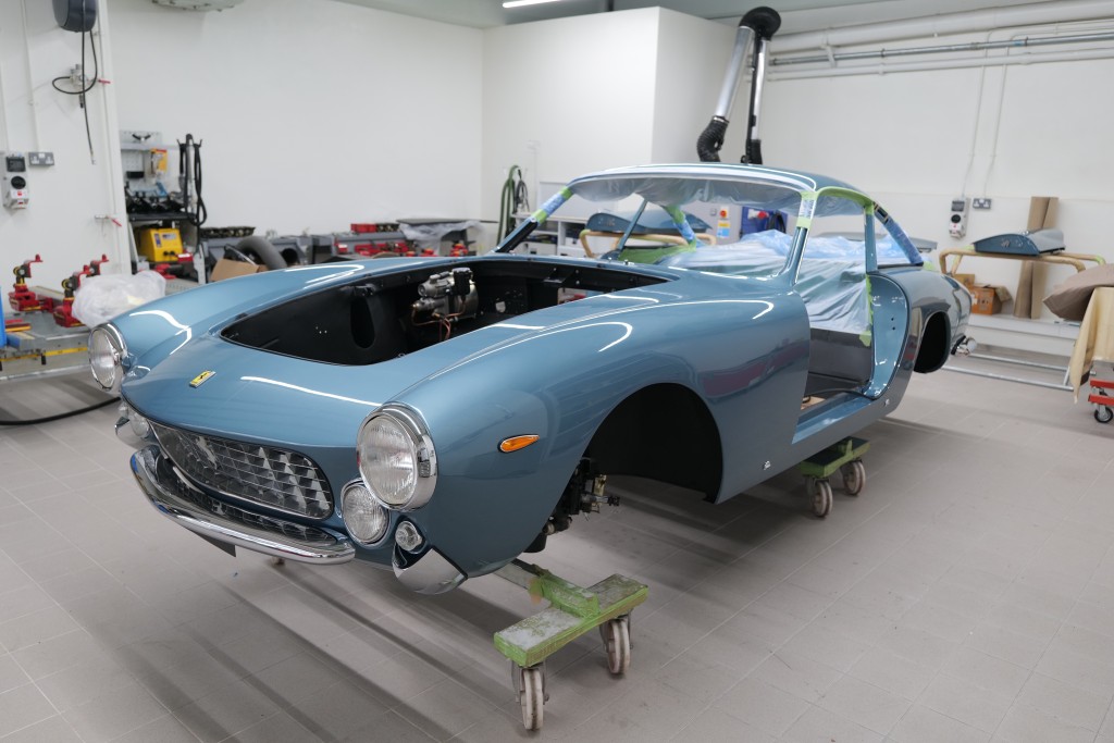 1963年250GT Lusso正在重建，相信是本地史上最龐大和昂貴的老爺車復修計劃。