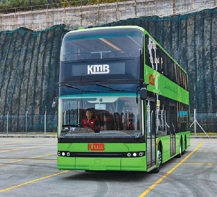 ■比亞迪製的九巴電動巴士。
