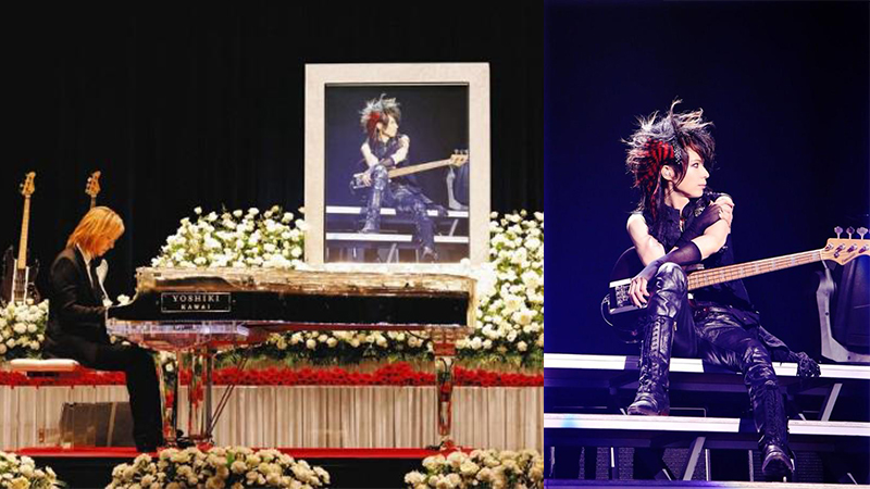 X JAPAN結他手HEATH舉行追思會  YOSHIKI彈琴獻紅玫瑰送別隊友