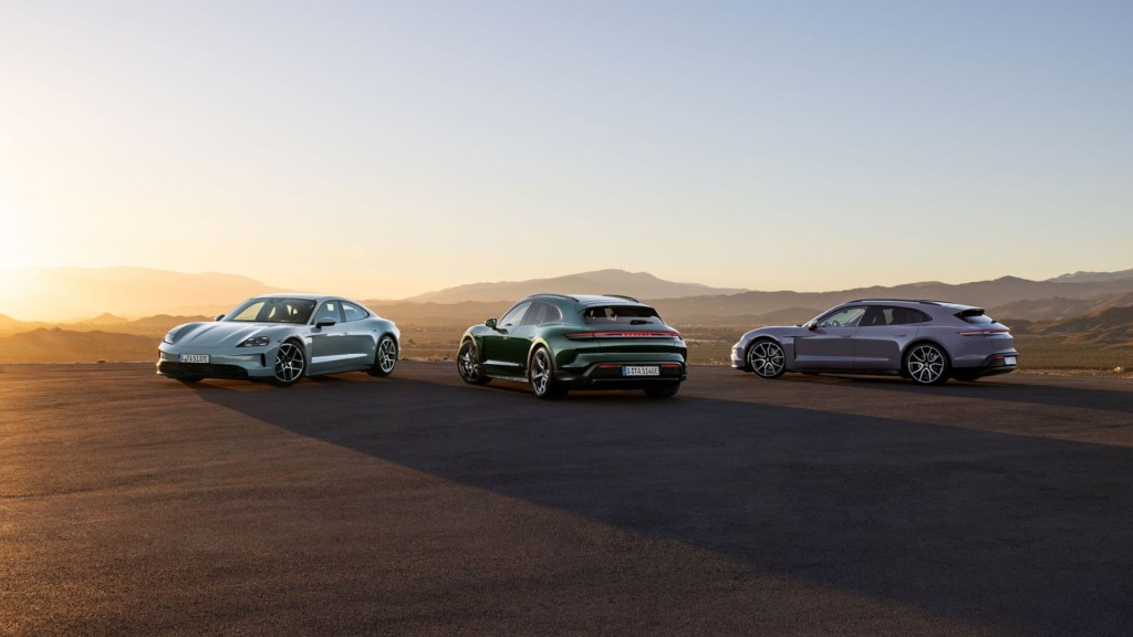 2024 Porsche Taycan新改良版一式三款型號首先登場。