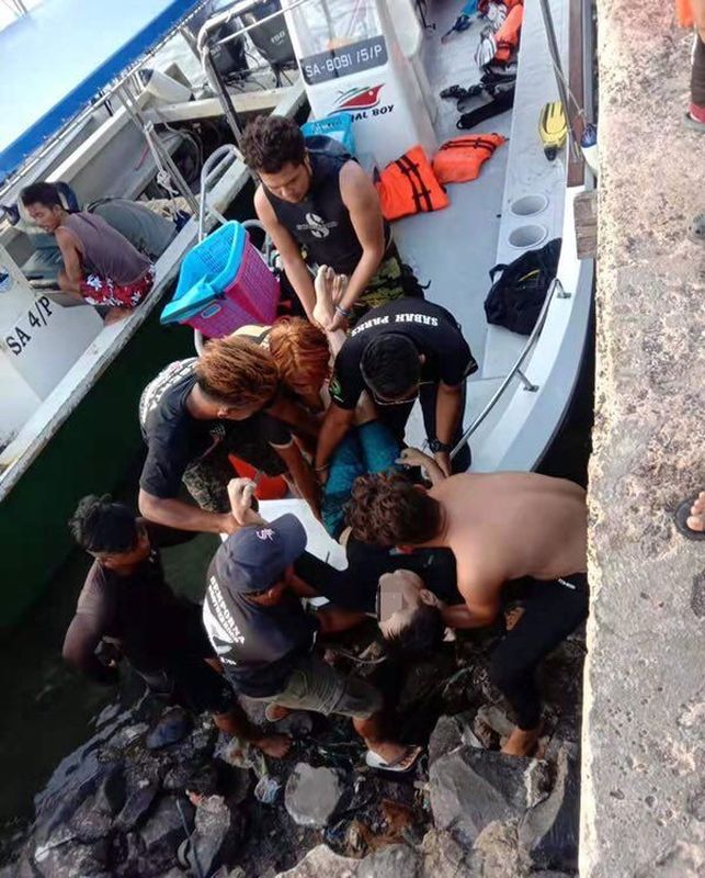 3人被救起送院搶救。網圖